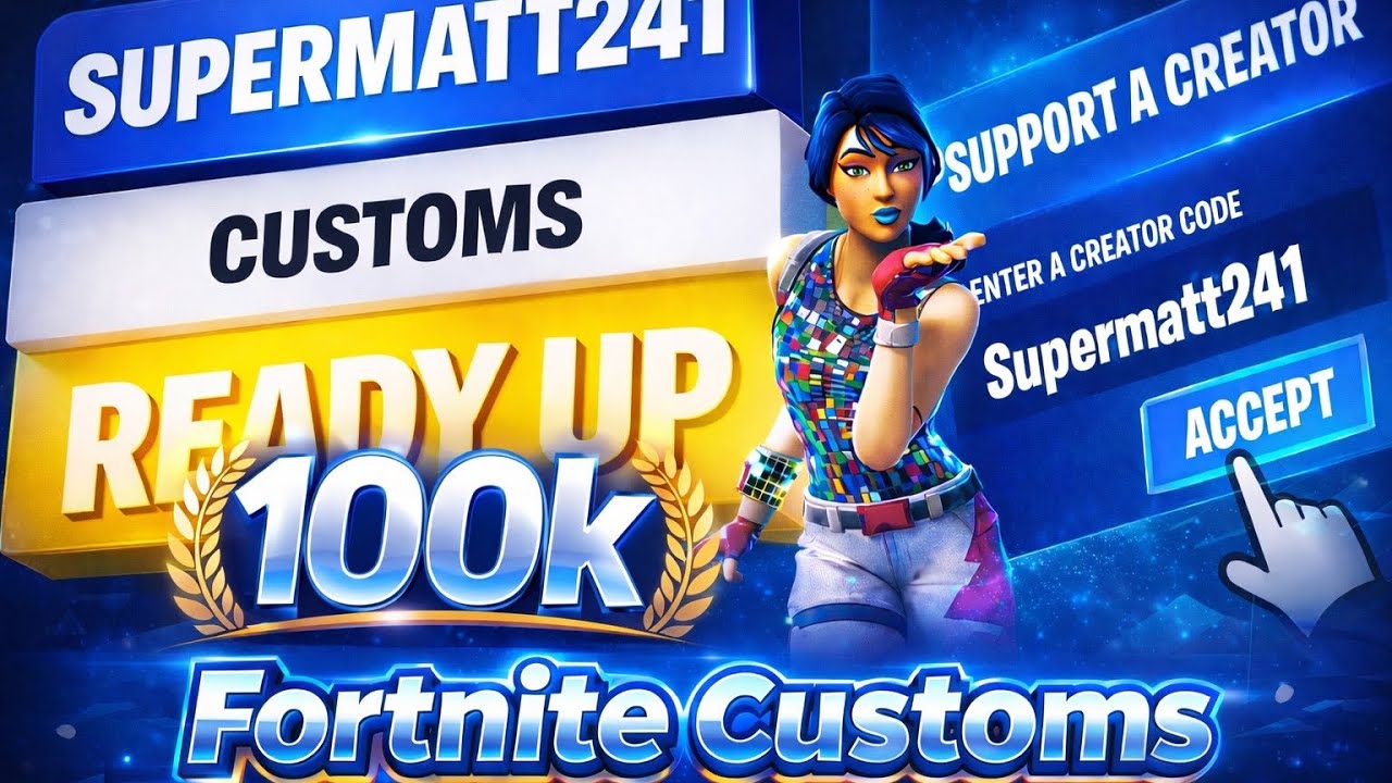 🔴 FORTNITE CUSTOMS WE ARE VERIFED✅ USE CODE supermatt241 in item shop #ad
