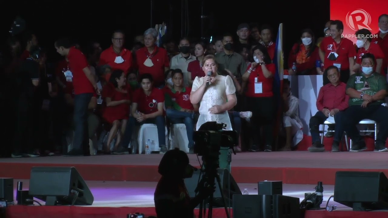 FULL SPEECH: Sara Duterte at miting de avance