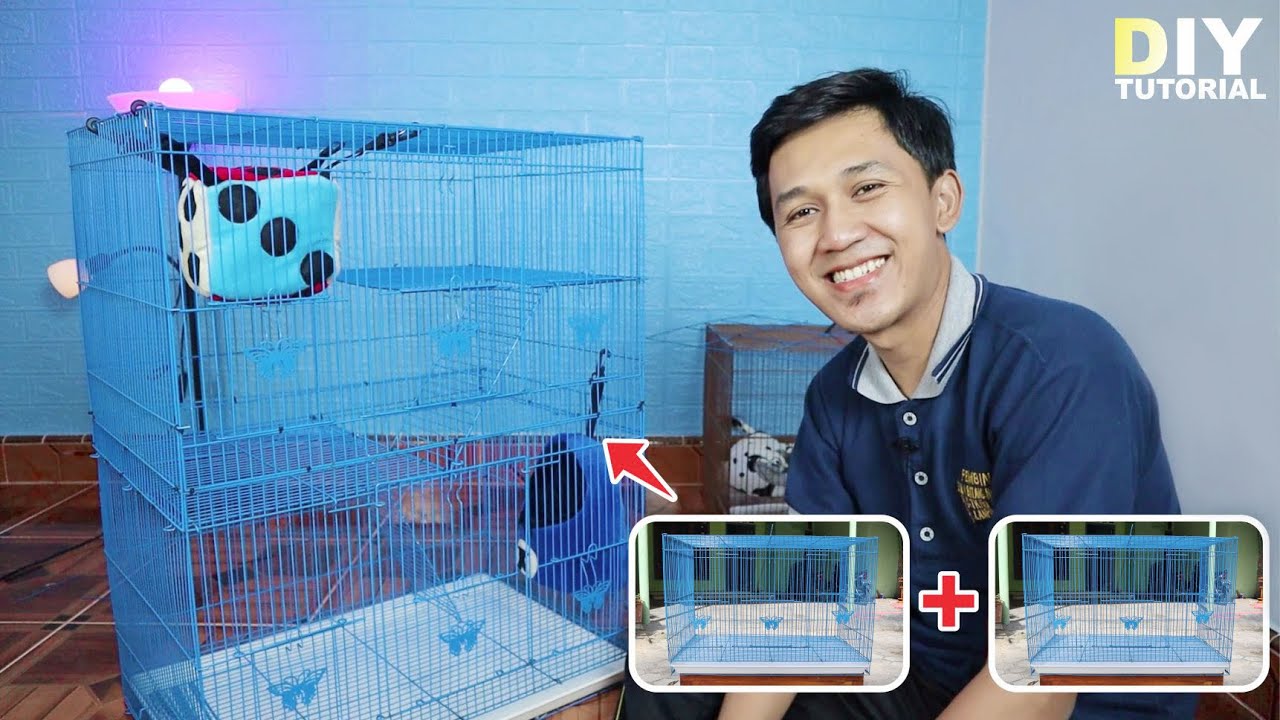 KEREN..!!! Menyatukan 2 kandang menjadi satu | DIY Kandang Sultan