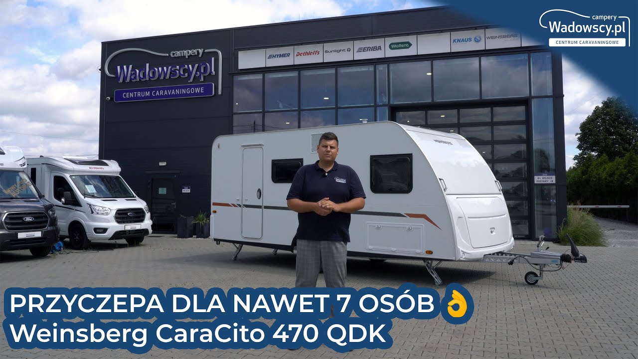 PRZYCZEPA DLA NAWET 7 OSÓB 👌 #Weinsberg CaraCito 470 QDK