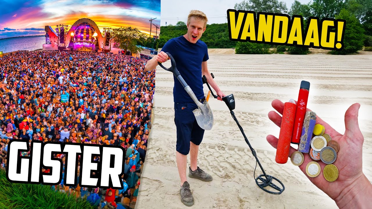 Wat Vind Je Na Een Festival *Metaaldetector*