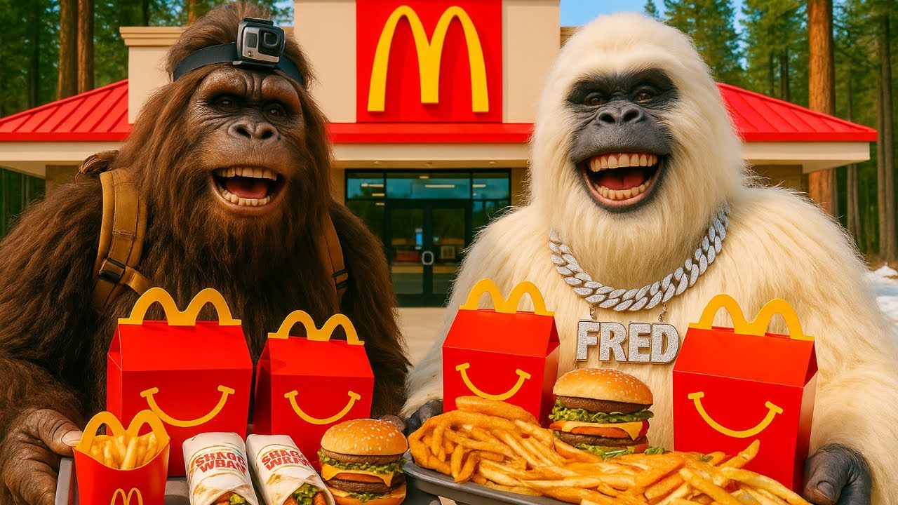 Мукбанг от McDonald's с Бигфутом и Йети