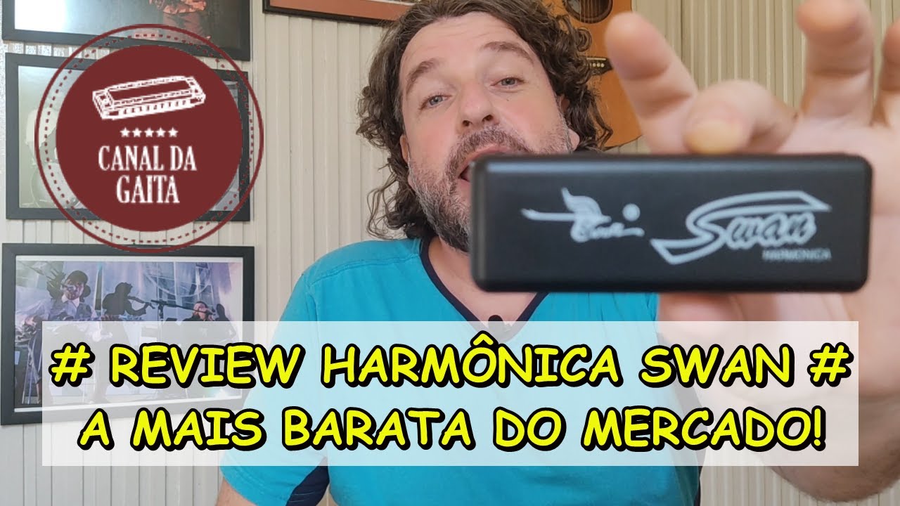 REVIEW HARMÔNICA SWAN - A GAITA DE BOCA MAIS BARATA!
