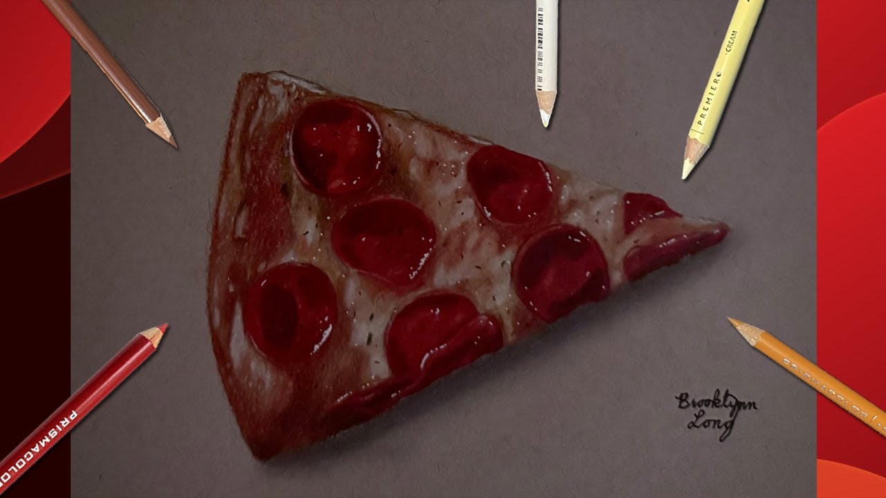 Drawing a Pizza (TIME LAPSE)