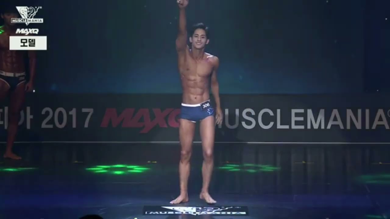 Ko Hojung of BL Series Choco Milk Shake in a Bodybuilding Competition