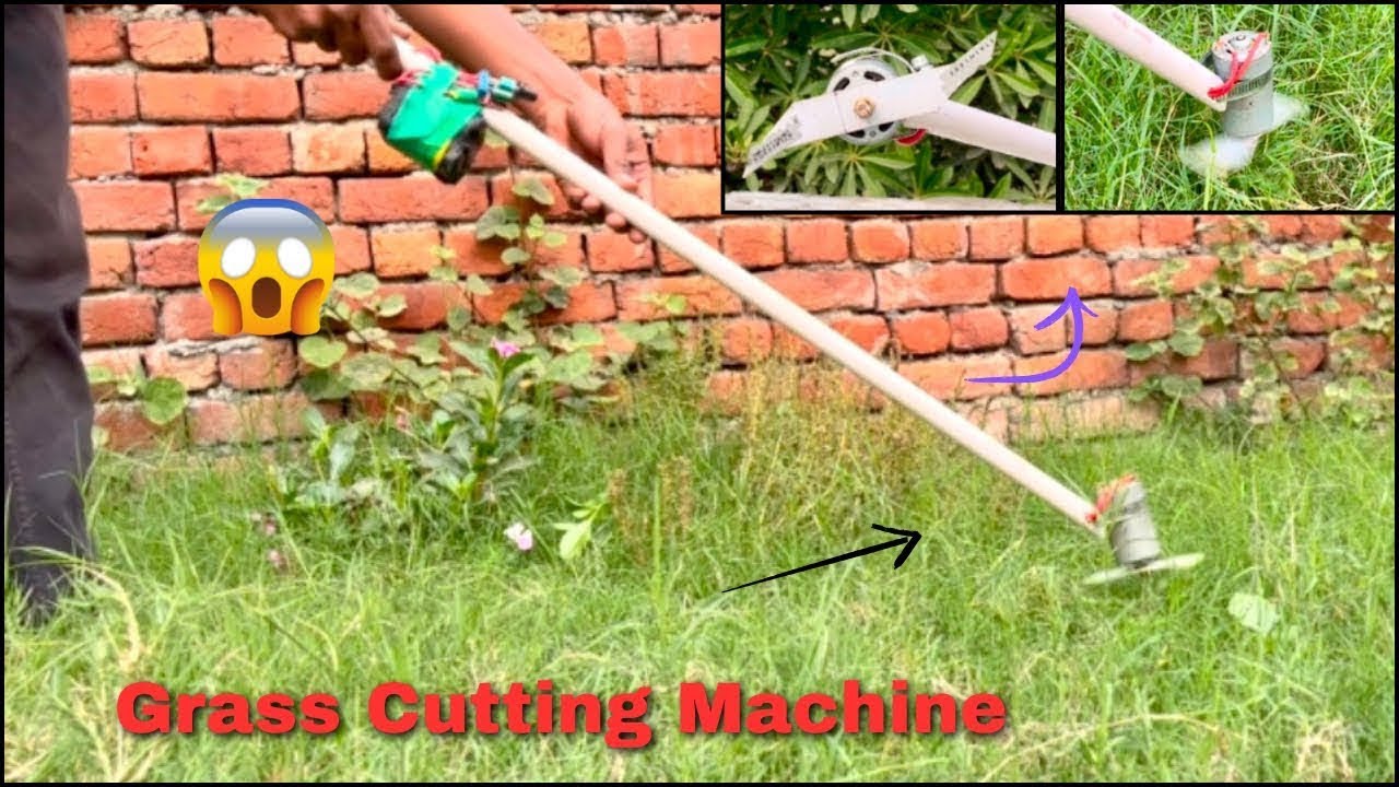 How To Make Grass Cutting Machine | घर पर बना दी खास काटने वाली मशीन 😍