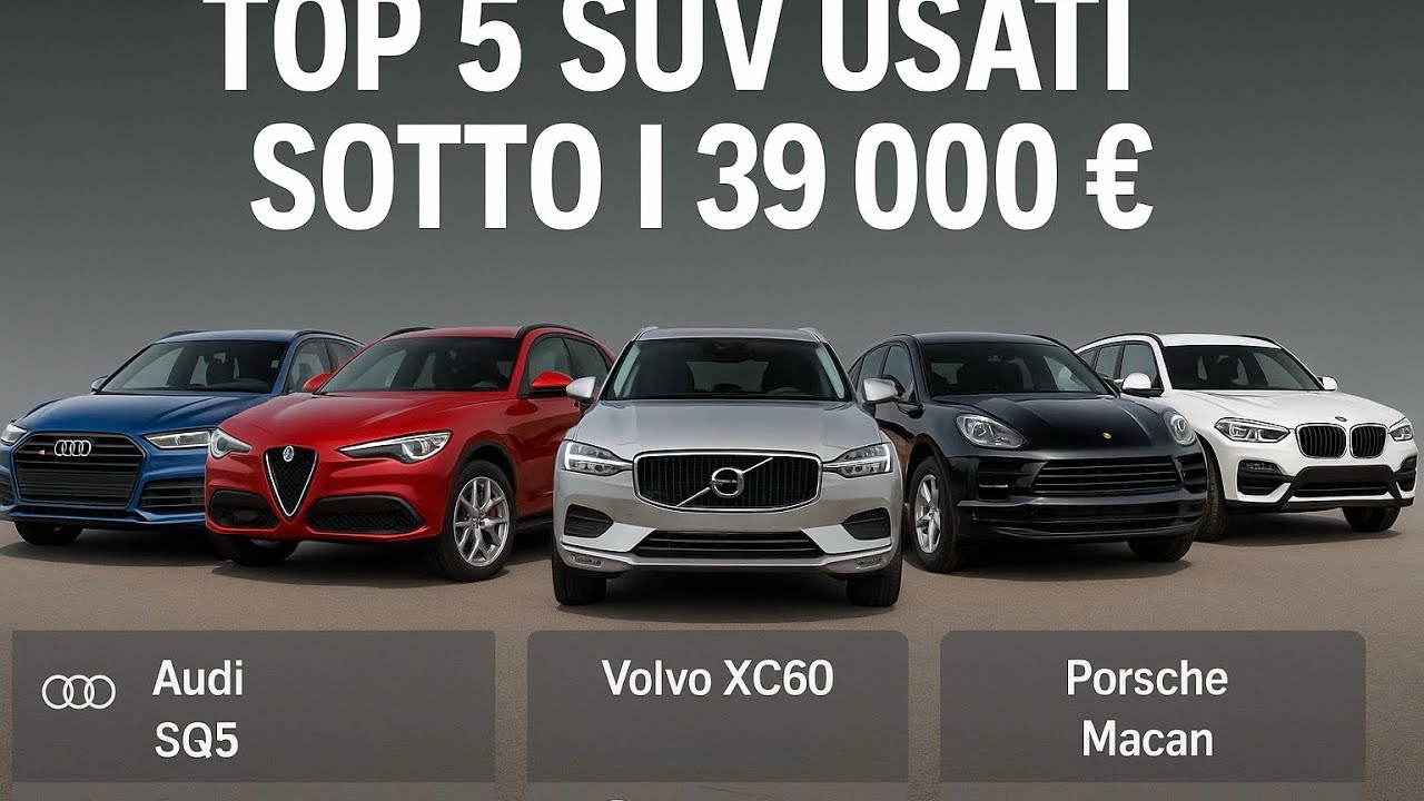 “TOP 5 SUV Usati con Motori Potenti sotto i 39.000€ – Il Meglio tra Prestazioni e Prezzo!”