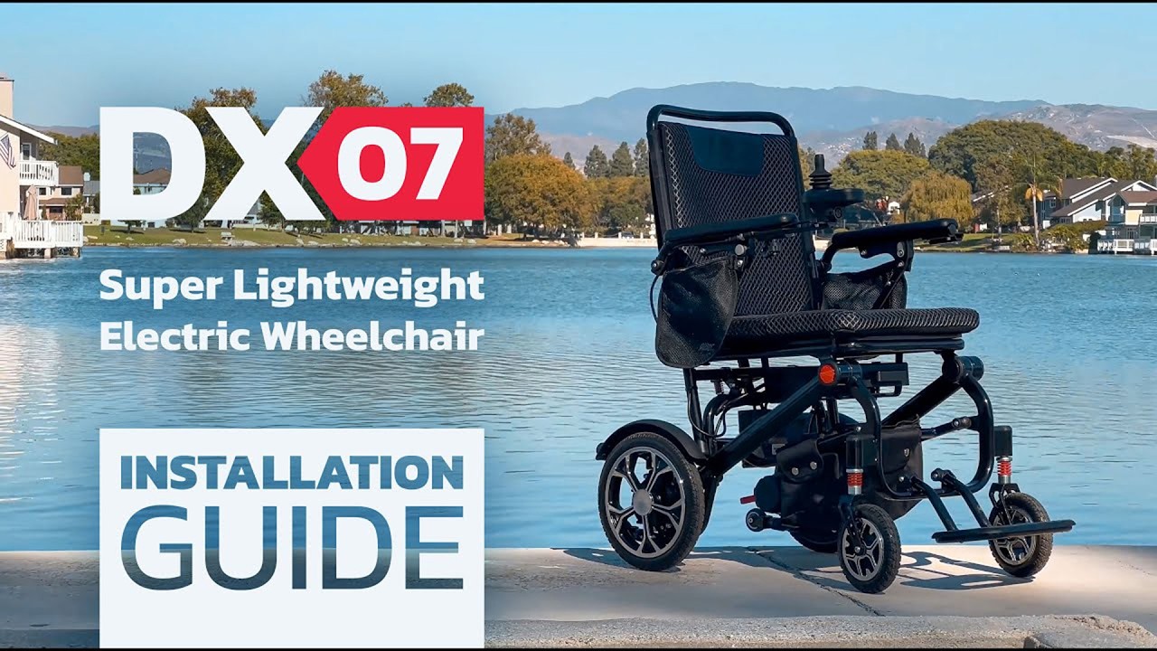 Rubicon DX07  Super Lightweight Electric Wheelchair Installation / Assembly