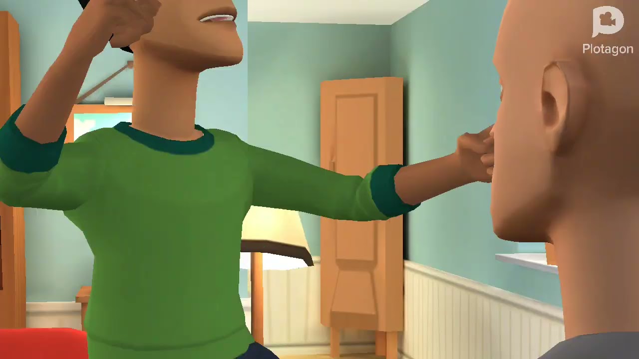 When classic caillou make fake report card/grounded