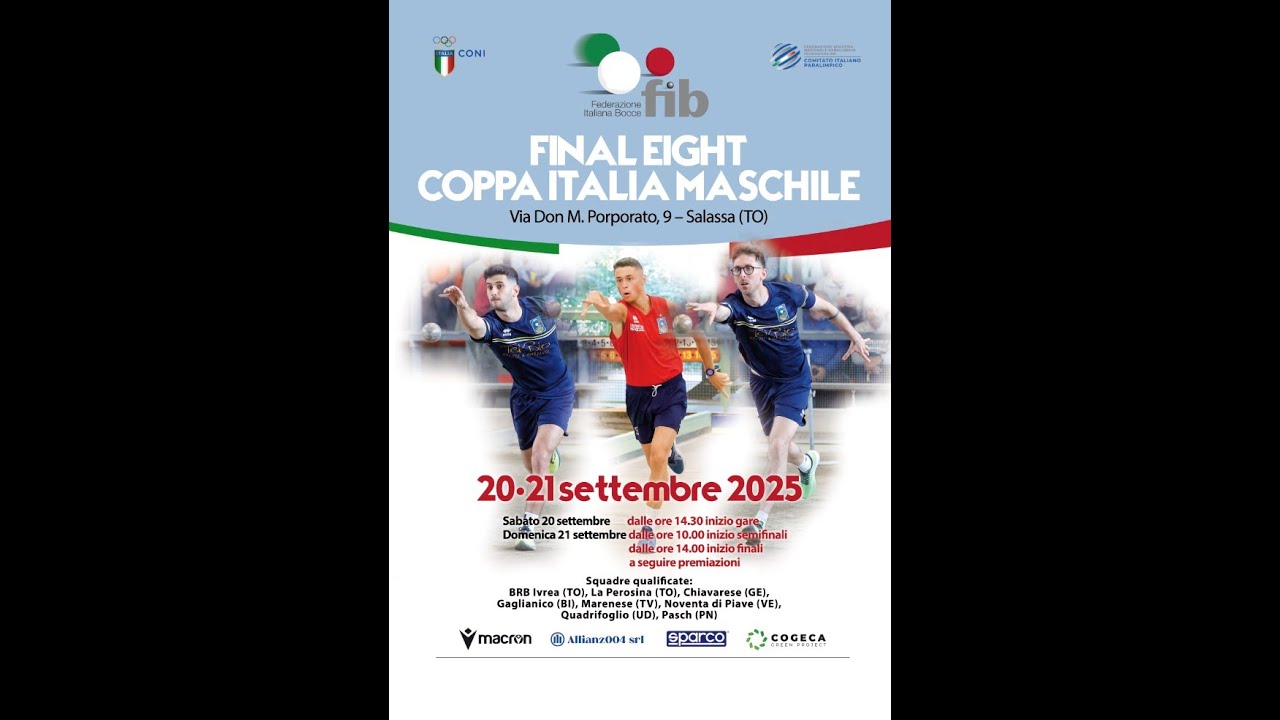 Bocce: Coppa Italia 2025 Sintesi Finale BRB Ivrea - Gaglianico