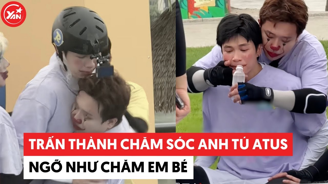 Trấn Thành chăm sóc Anh Tú Atus ngỡ như chăm em bé #anhtuatus #tranthanh