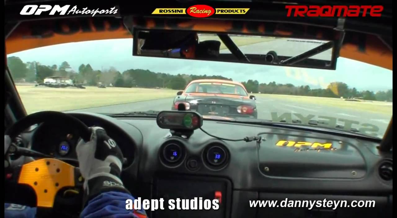 2011 Spec Miata National at Roebling Road. Danny Steyn and Chip van Vurst battle for the lead