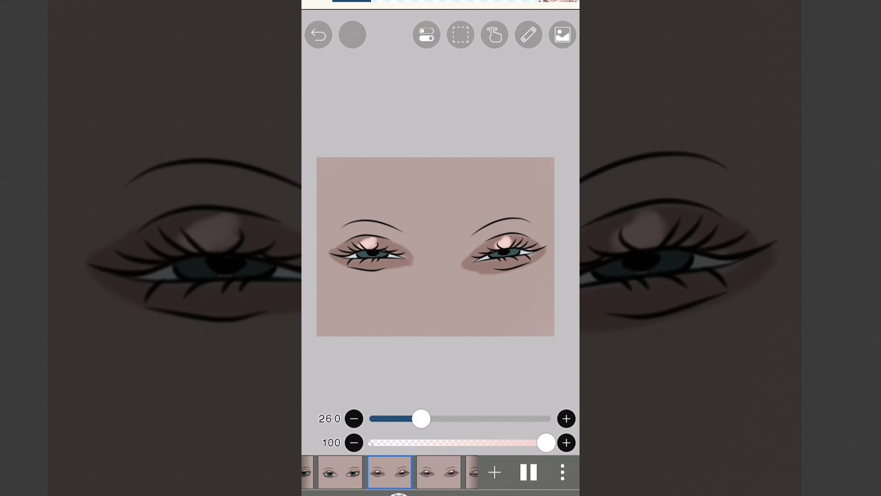 😶perfect art loop? #digitalart #ibispaintx #animation #shorts