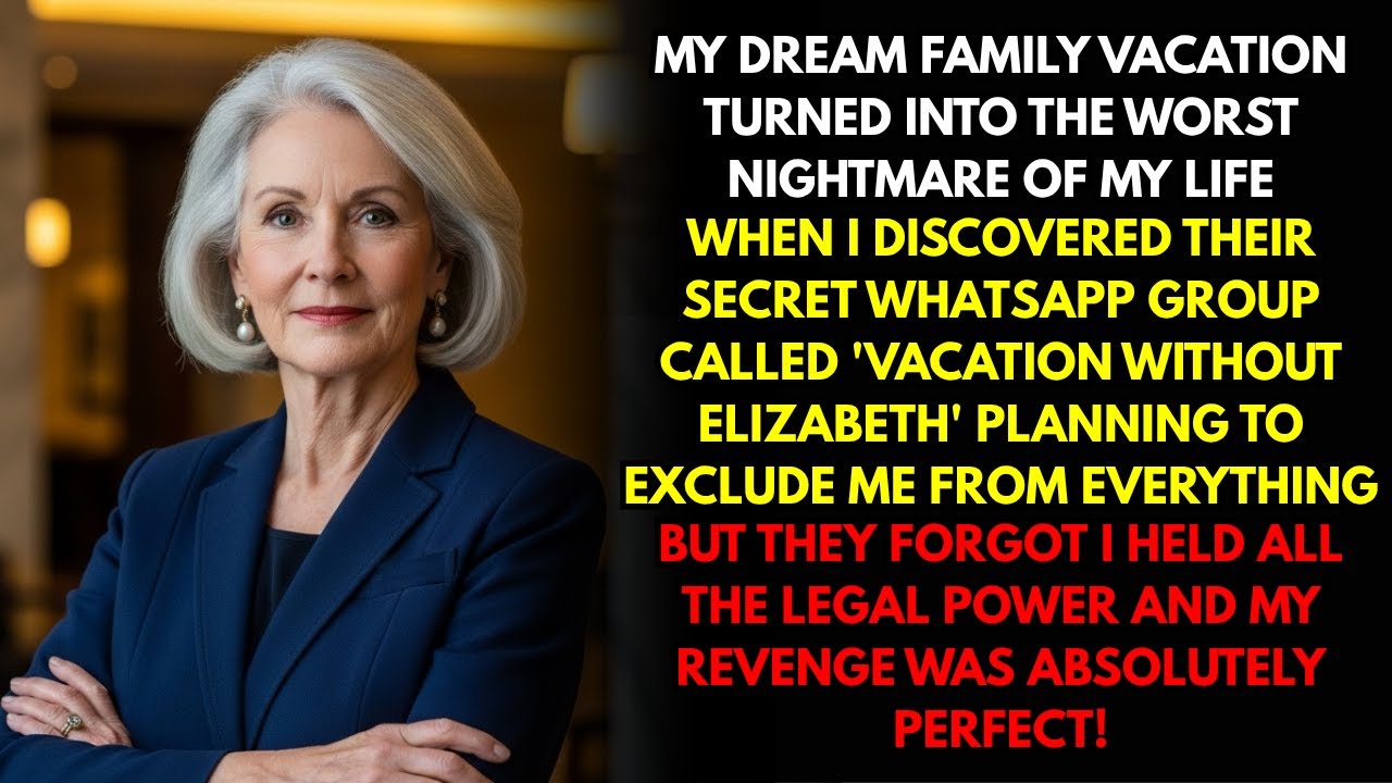 I Overheard My Son's Plan to Leave Me with the $4,200 Hotel Bill – My Revenge Was Perfect.