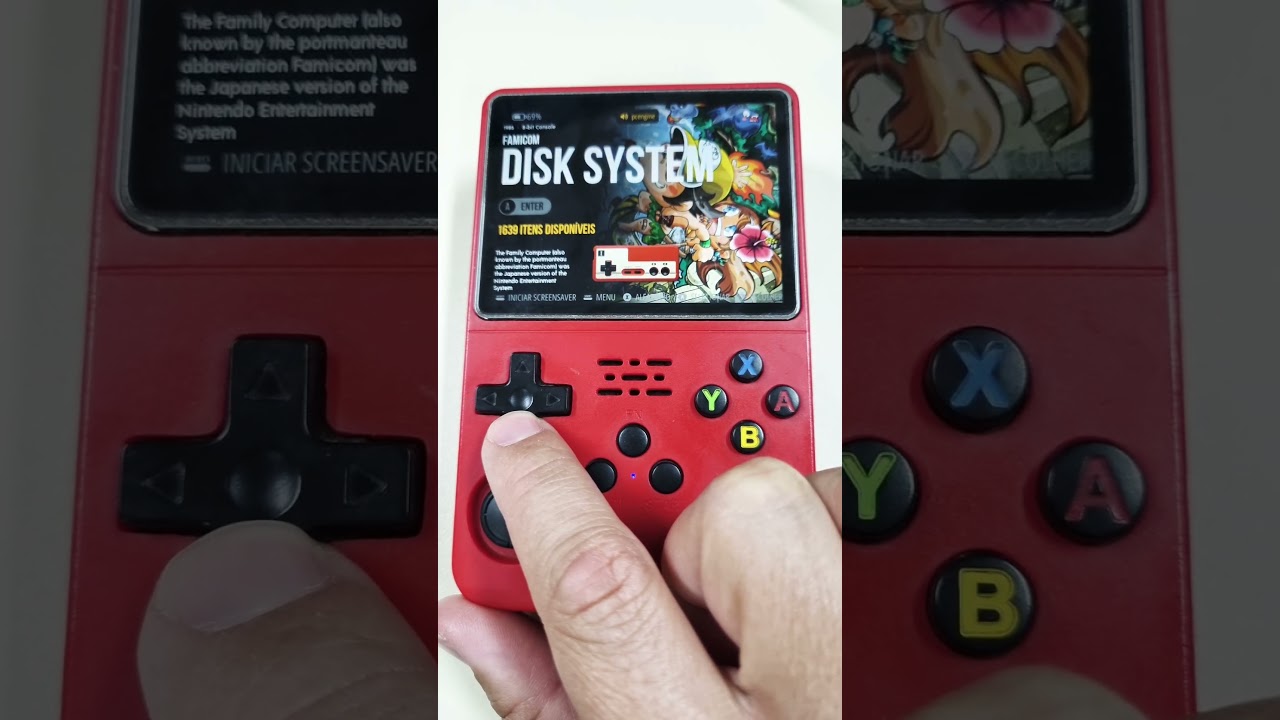 Testei o Console de Jogos Port&aacute;til  R36S, roda tudo liso.