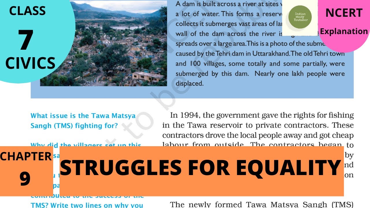 NCERT Class 7 Political Science / Polity / Civics Chapter 9: Struggles for equality