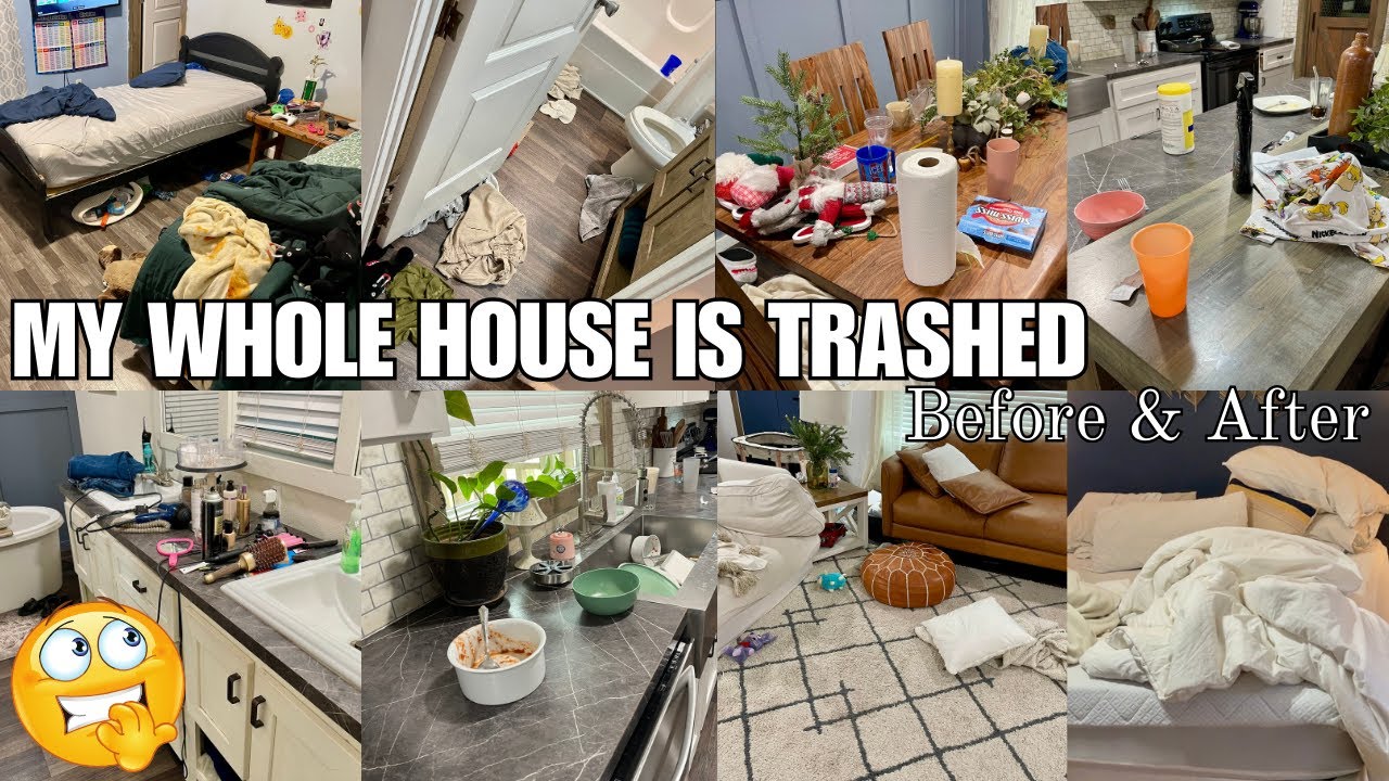 *NEW* WHOLE HOUSE | COMPLETE DISASTER| CLEAN WITH ME | BEAUTIFUL BEFORE AND AFTER | CLEANING 2.0