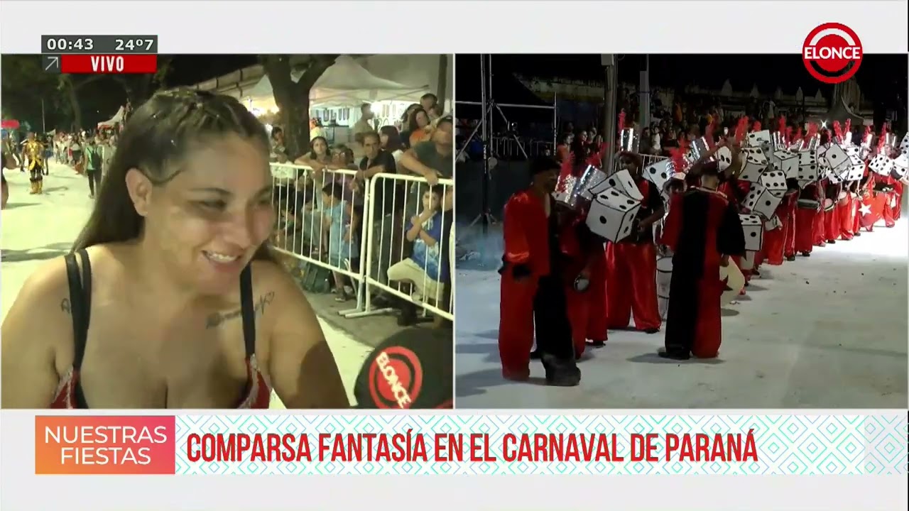 Carnaval de Paraná - nota con embarazada que baila en comparsa