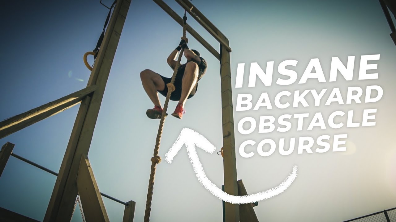 INSANE BACKYARD OBSTACLE COURSE WORKOUT