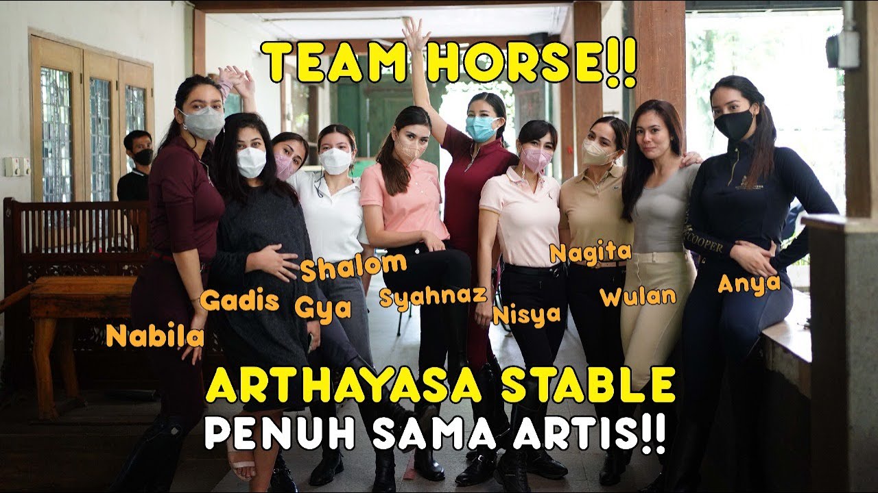 Berkuda bareng Nagita, Anya, Nabila Syakieb, Wulan Guritno dan Artis Lainnya. Jatoh tapi Happy!!!