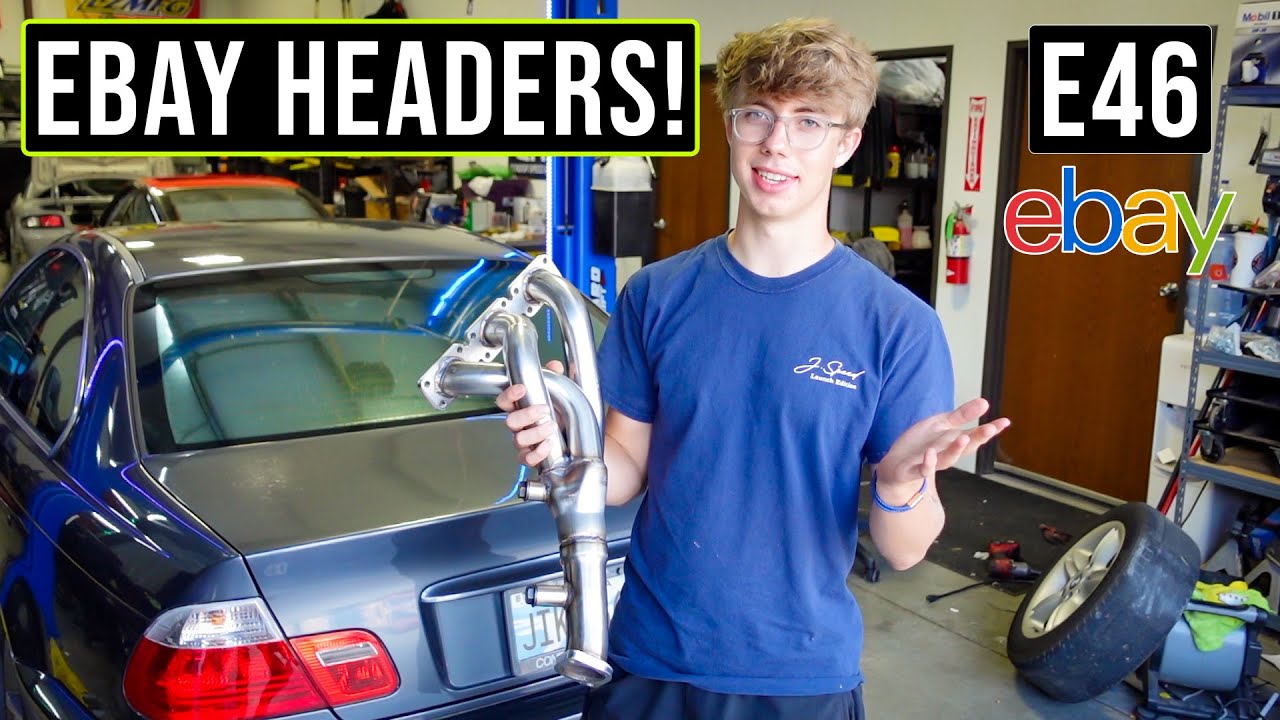 Установка коллектора BMW E46! Выхлопные коллекторы eBay за 100 долларов с удалением глушителя — з...