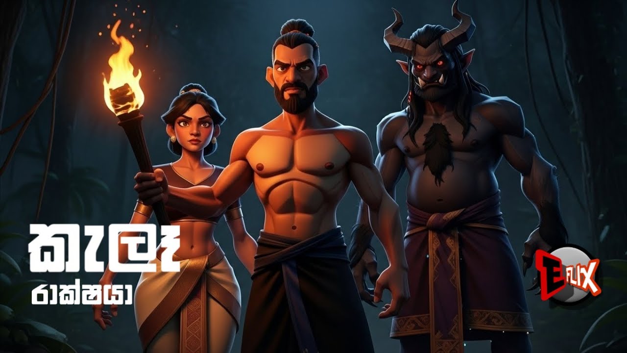 කැලෑ රාක්ශයාගේ දඩයම 👹️🔥 | Kele rakshayage dhadayama sinhala stories | sinhala cartoon | cartoon