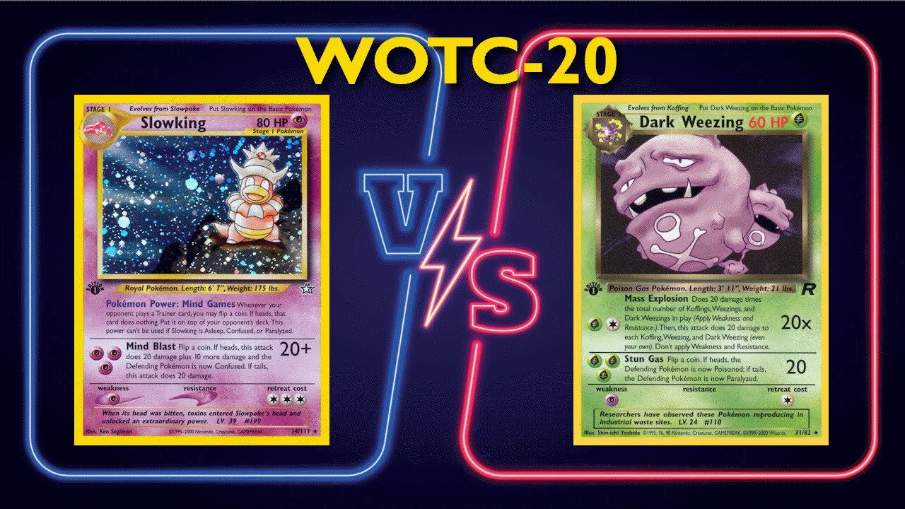 Slowking Forretress VS Dark Weezing WotC-20 format Pokemon TCG round 1 tournament 8/30/2025