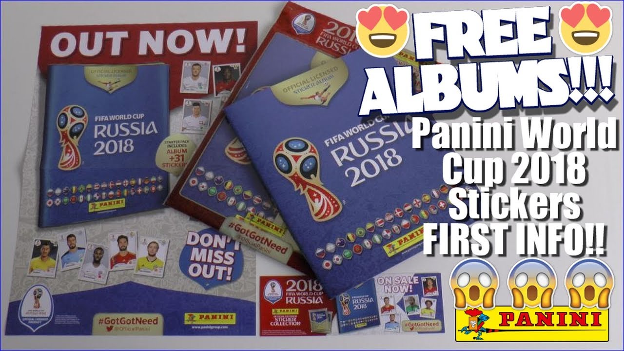 ⚽ MUST SEE!!! FREE ALBUMS !! | Panini FIFA WORLD CUP 2018 STICKER COLLECTION | FIRST INFO!!! ⚽