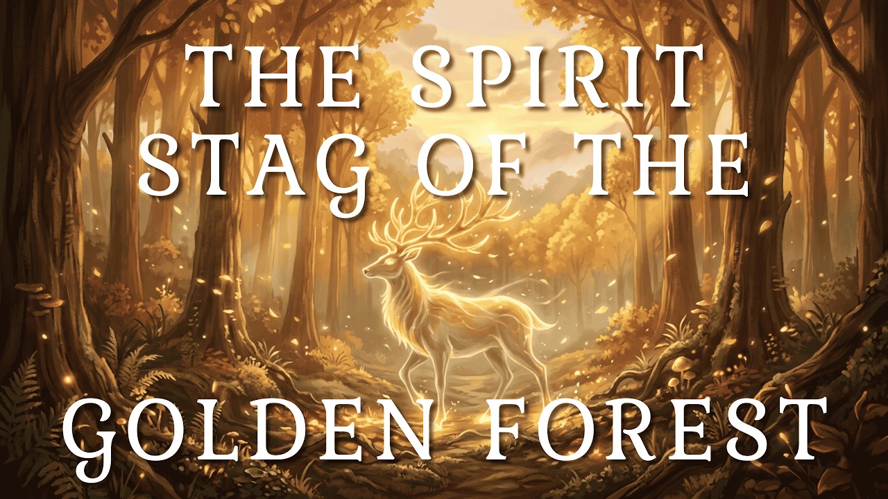 The Spirit Stag of the Golden Forest 🦌 Fantasy Ambient Music for Sleep, Relaxation & Focus (2 Hours)