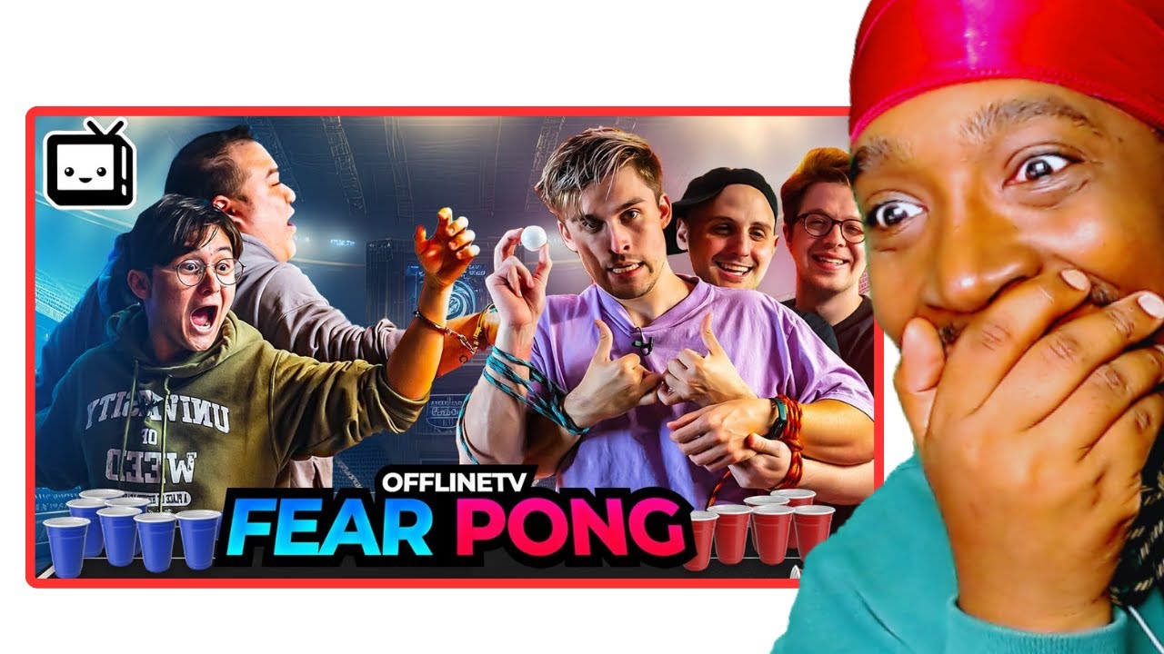 REACTION TO OFFLINETV FEAR PONG CHALLENGE 4 ft. The Yard