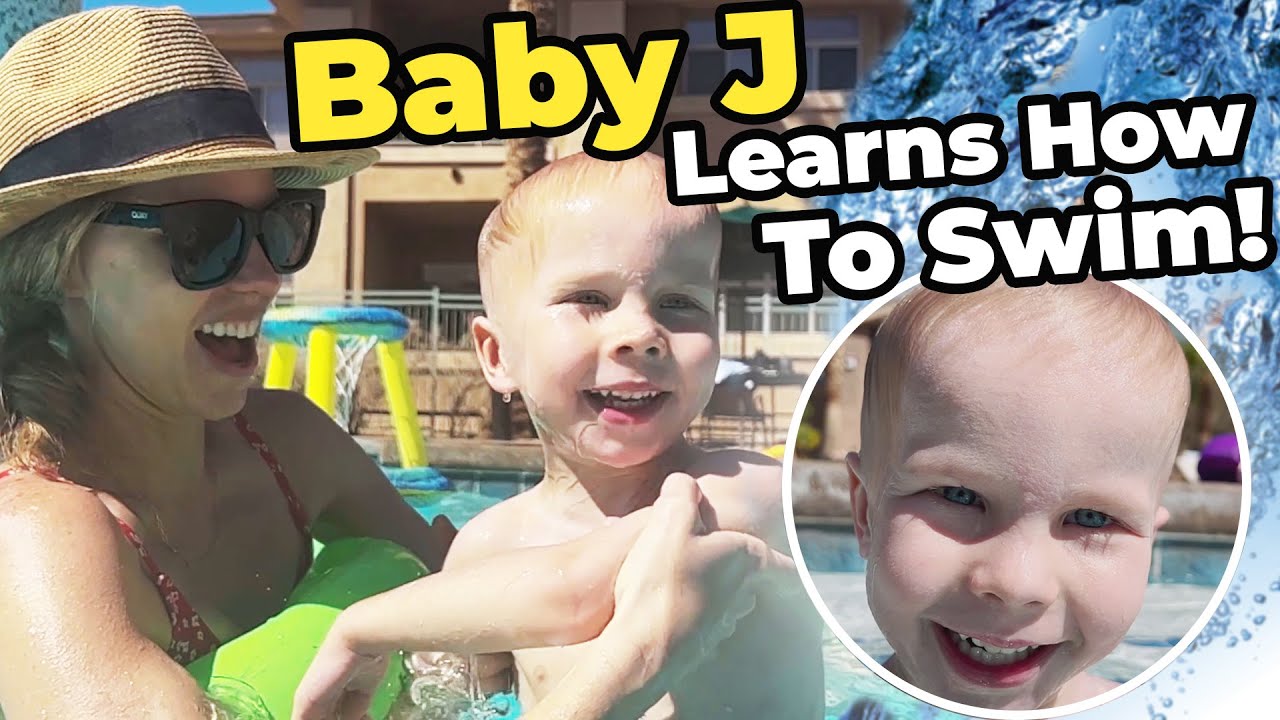 Teaching our 3 year old to swim!
