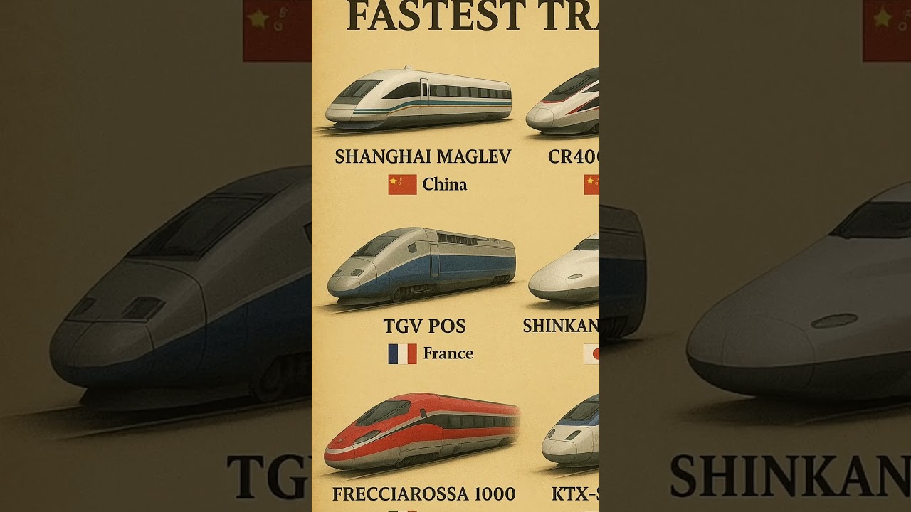 Part-29 The fastest trains 😱.        #shorts #world #train #fastest #speed #short #longest #biggest