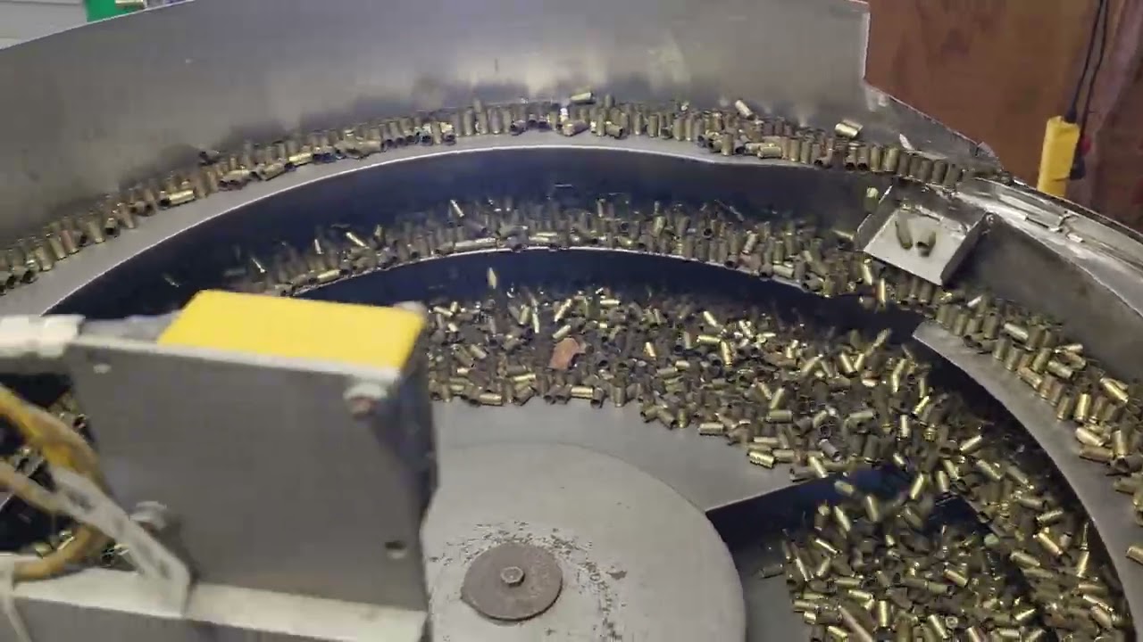 Sorting 9mm range brass 