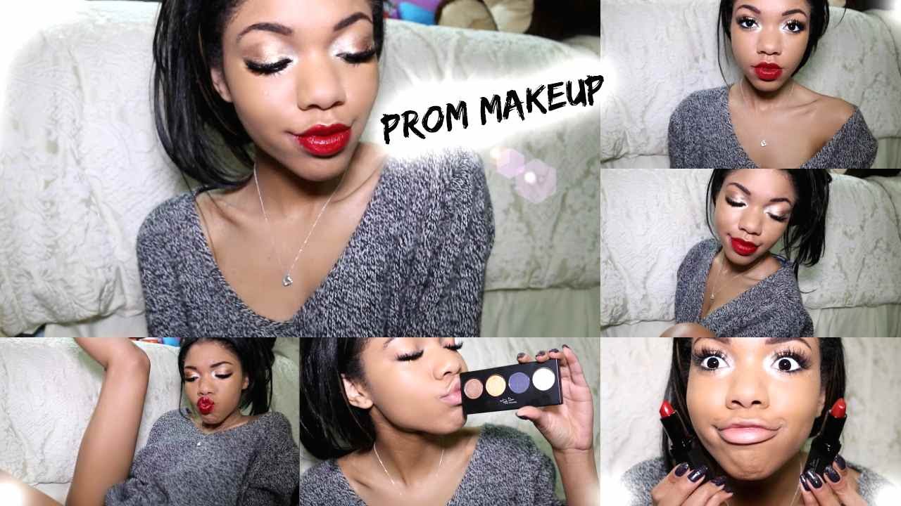 Simple Prom Makeup Tutorial!!!! | Tealaxx2