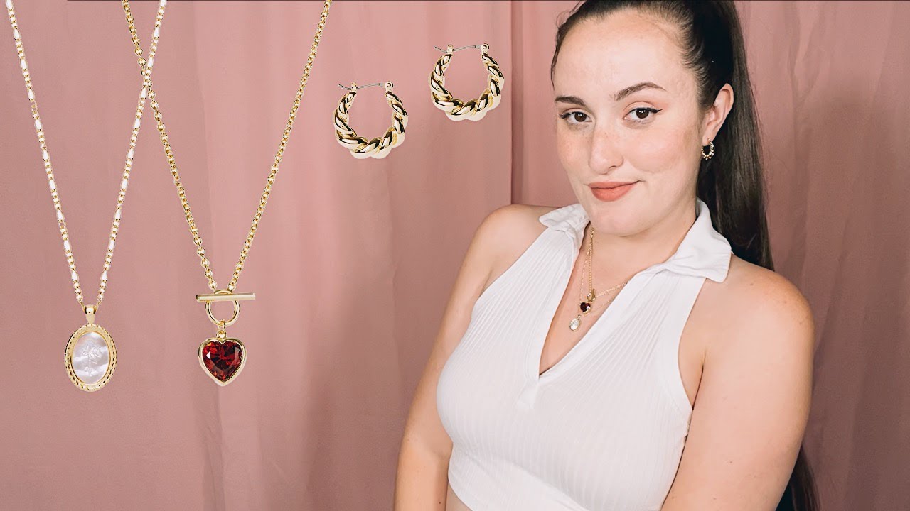 ana luisa jewelery review + unboxing | paris earrings + hannah necklace + hanna lee necklace