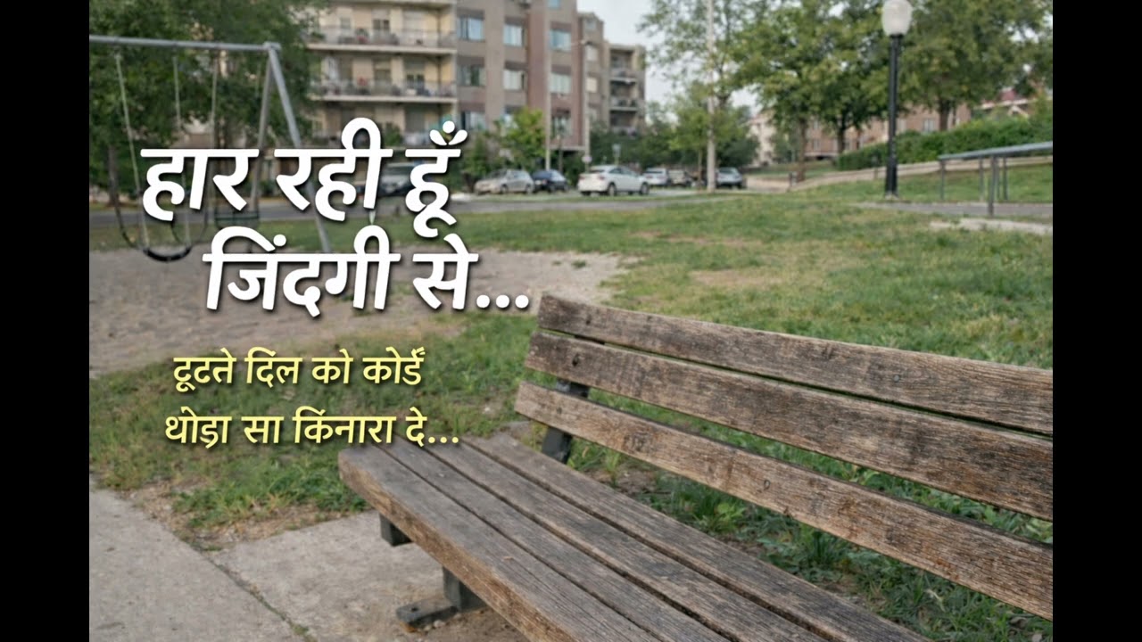 हार रही हूं जिंदगी से .......