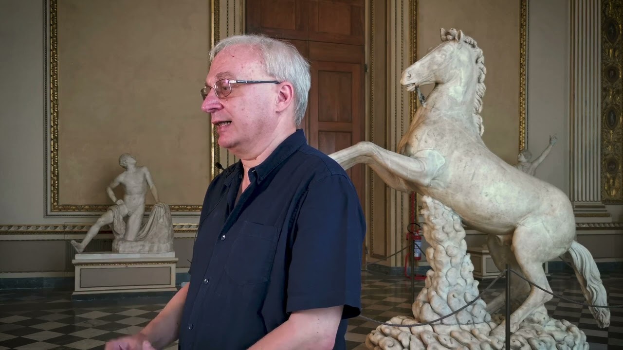 Il cavallo di marmo nella Sala della Niobe