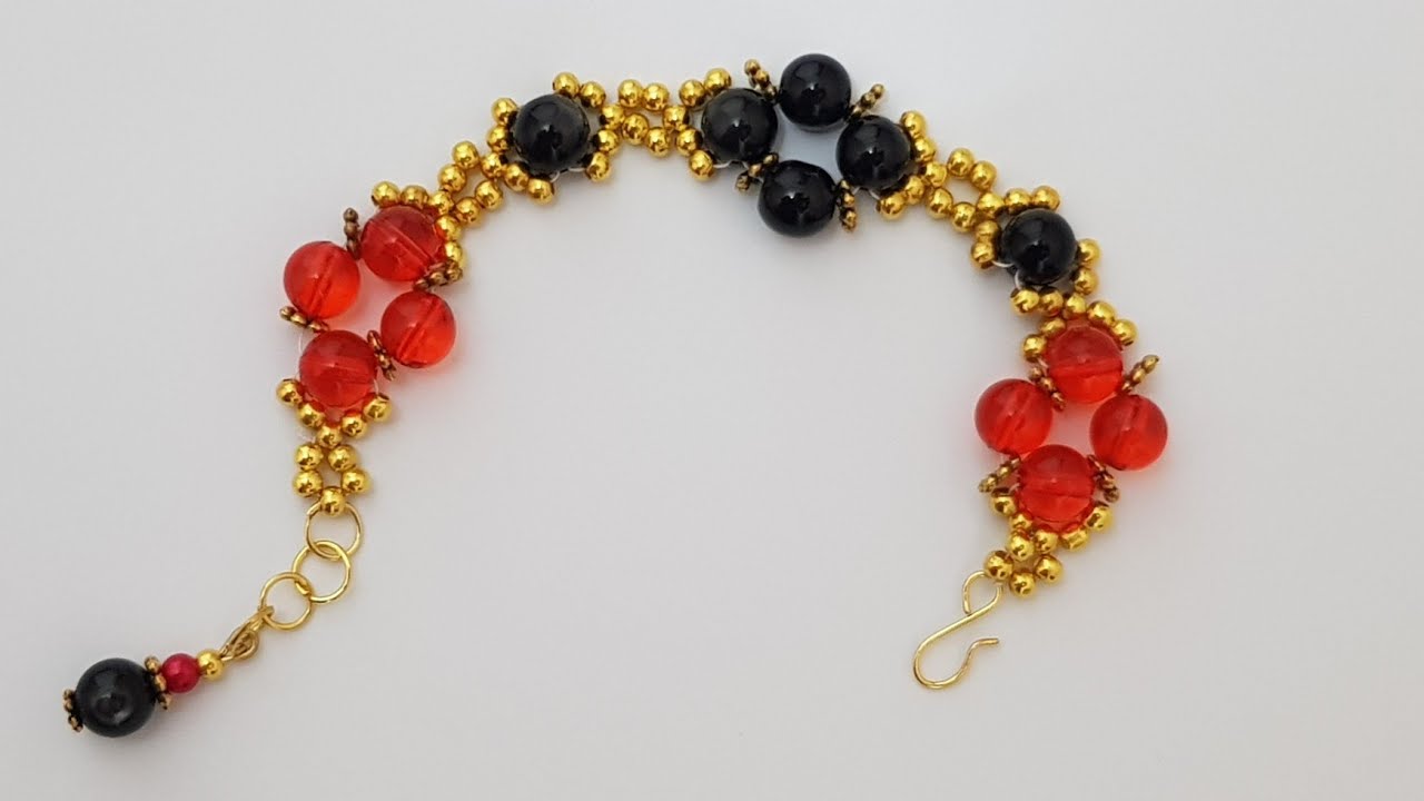How to make a bead Bracelet. easy to follow