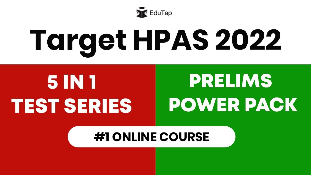 HPAS 2022 Best Online Coaching | Course and Test Series for HPAS Prelims Syllabus Preparation