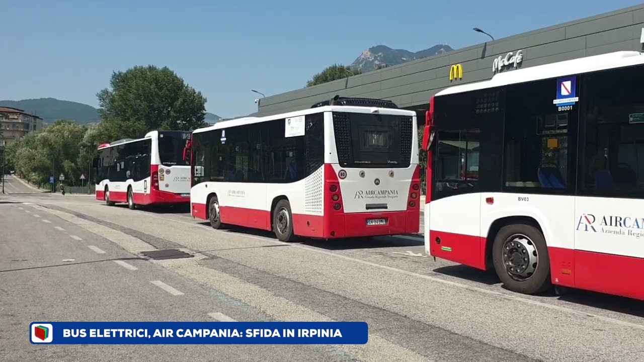 Air Campania punta sui bus elettrici per l'Irpinia dove 1 su 2 sono già a basso impatto