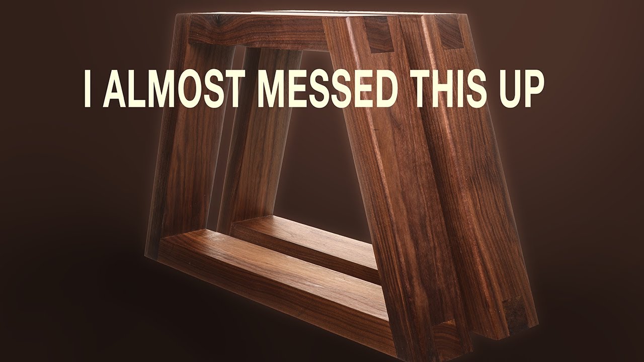 Fancy walnut slab table legs