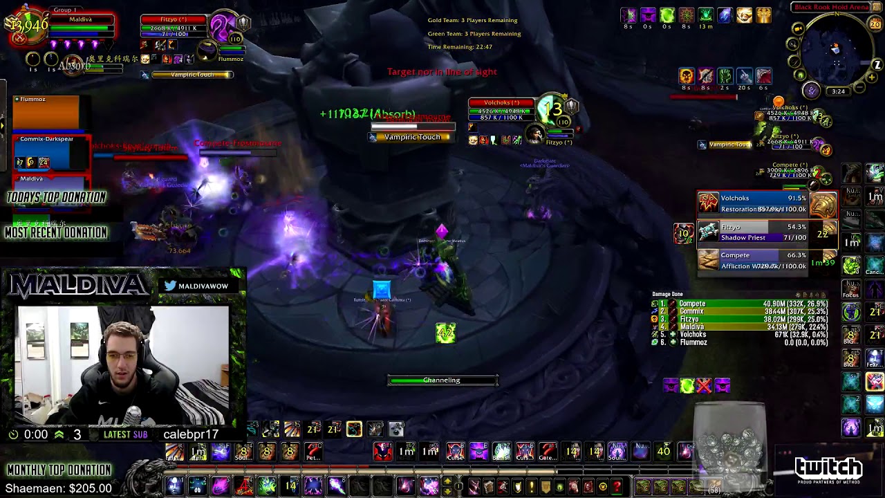 Maldiva - Demo One Shot! - Wow 7.3.5 Demonology Warlock PvP