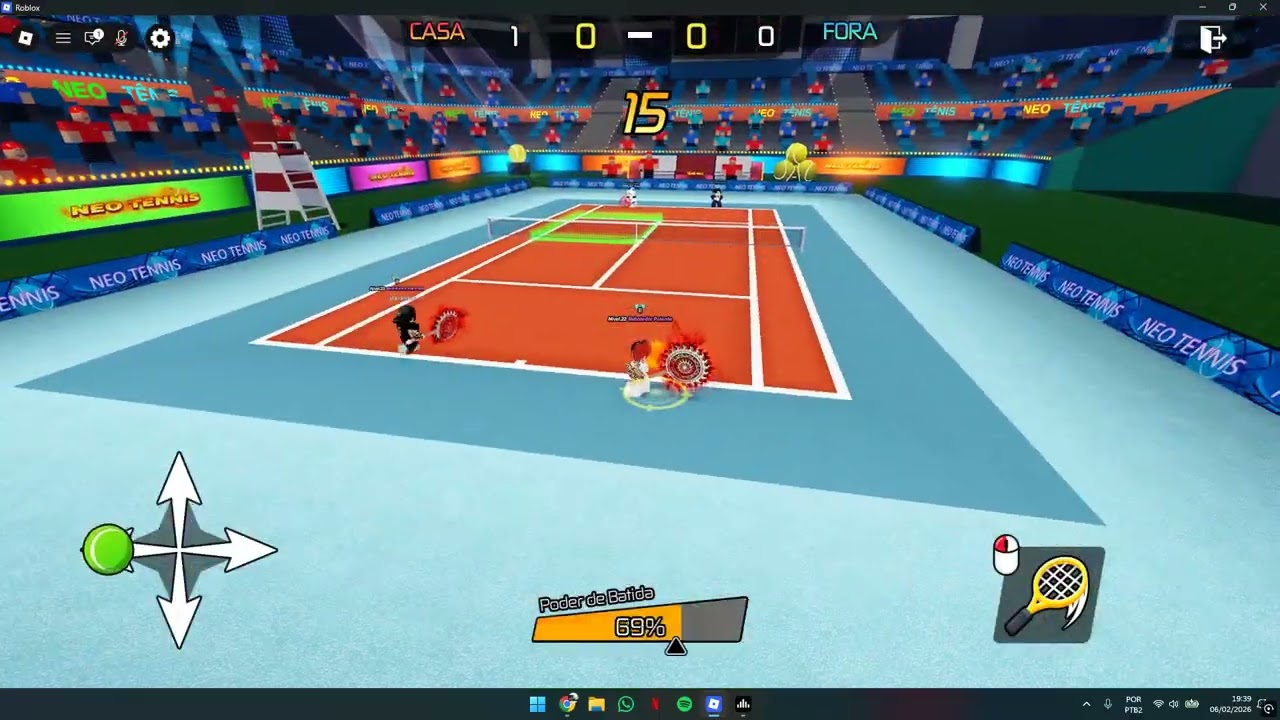 [Tênis Neo] Em busca do TOP 50 - Vencendo TOP 1v1 - [1930 Pontos] - @RatoDePequim #4