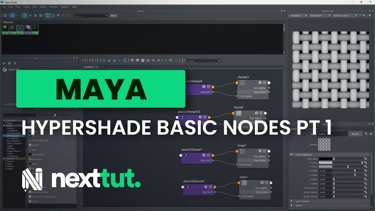 УЧЕБНОЕ ПОСОБИЕ MAYA | Базовые узлы Hypershade, часть 1