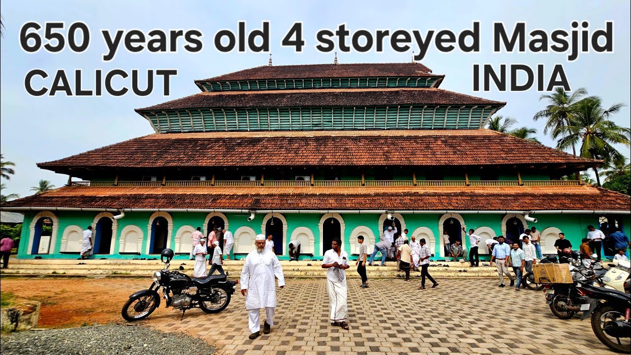 🇮🇳 650 Years old Mishkal Masjid.This four-storeyed mosque in Calicut INDIA #mosque  #masjid