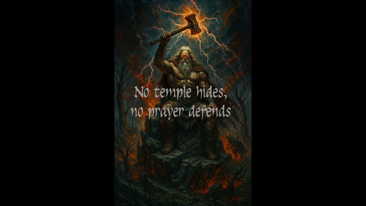 Perun–Thunderborn: A Slavic AI Metal Myth (Lyric Video)