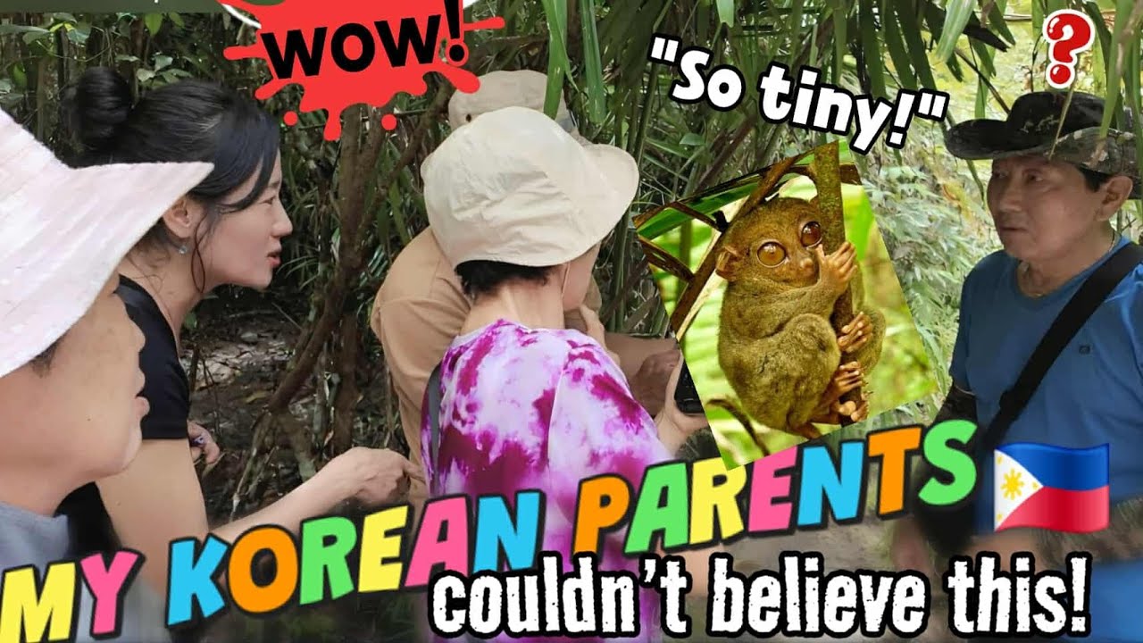 My parents' reaction to seeing a tarsier for the first time!