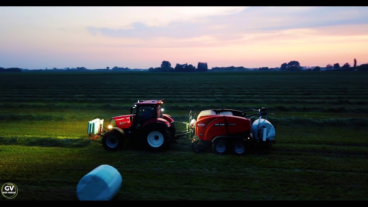 KUHN FBP 3135 - Round baler-wrapper | Case Puma 150 | HD