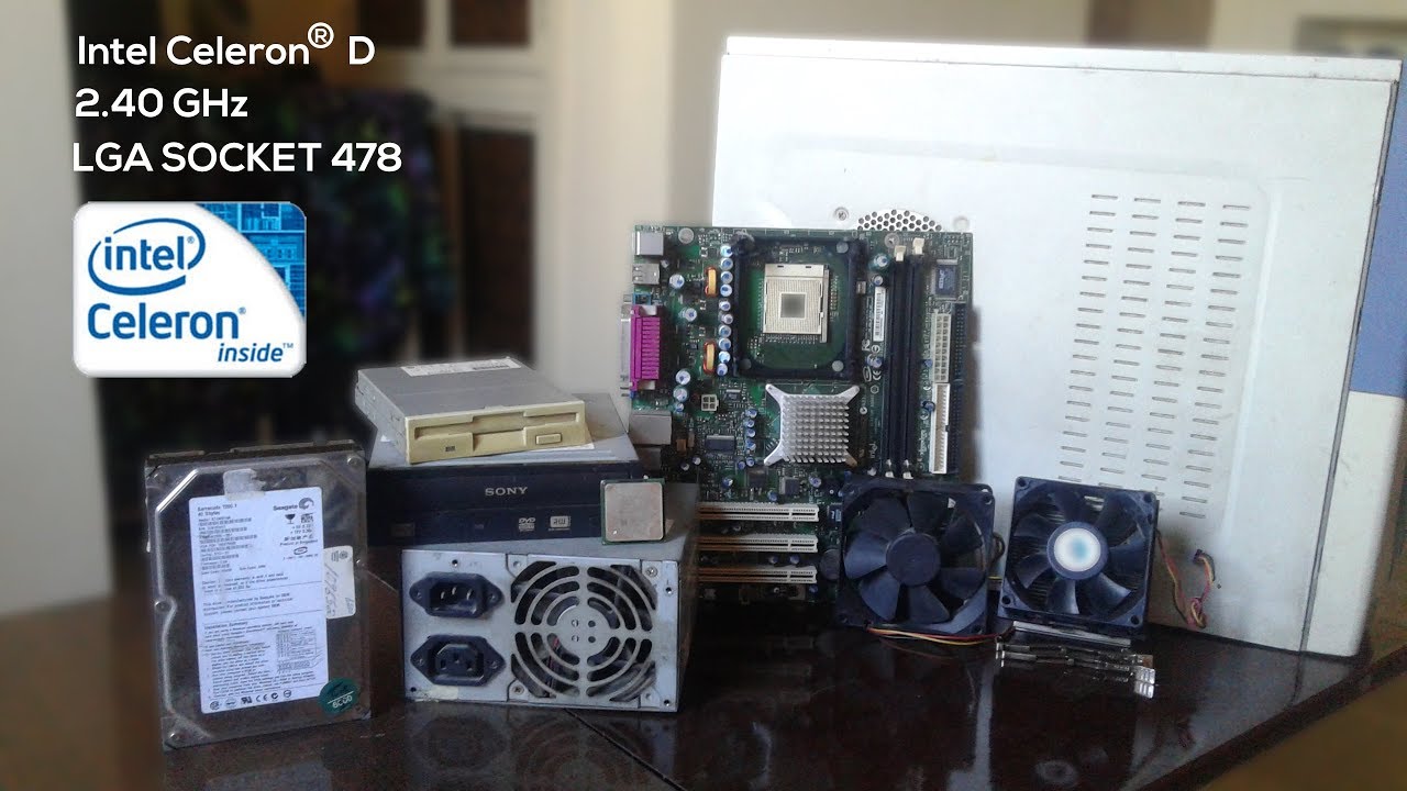 LGA 478 INTEL CELERON D 2.40GHZ PC BUILD 15-YEARS OLD PC REBUILD.