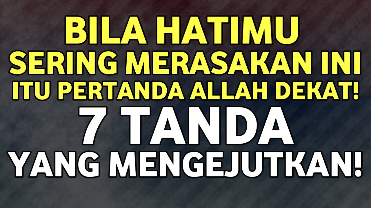 Menyentuh Banget! Jika Kamu Merasakan Ini… BERBAHAGIALAH 😭🤲 ilmu Makrifat Tingkat Tinggi